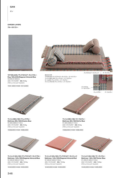 マットレス140×160／マットレス80×160／ラグ180×240