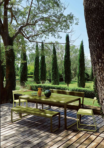 ベルビラウンジテーブル140×80／82カクタスグリーン