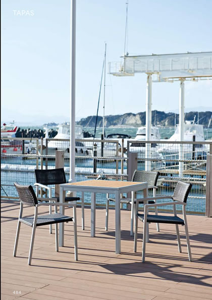 MDTテーブル80×80／ポリウッドチーク