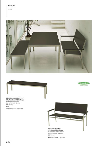 HPLフラットベンチ1500／HPLベンチ1500